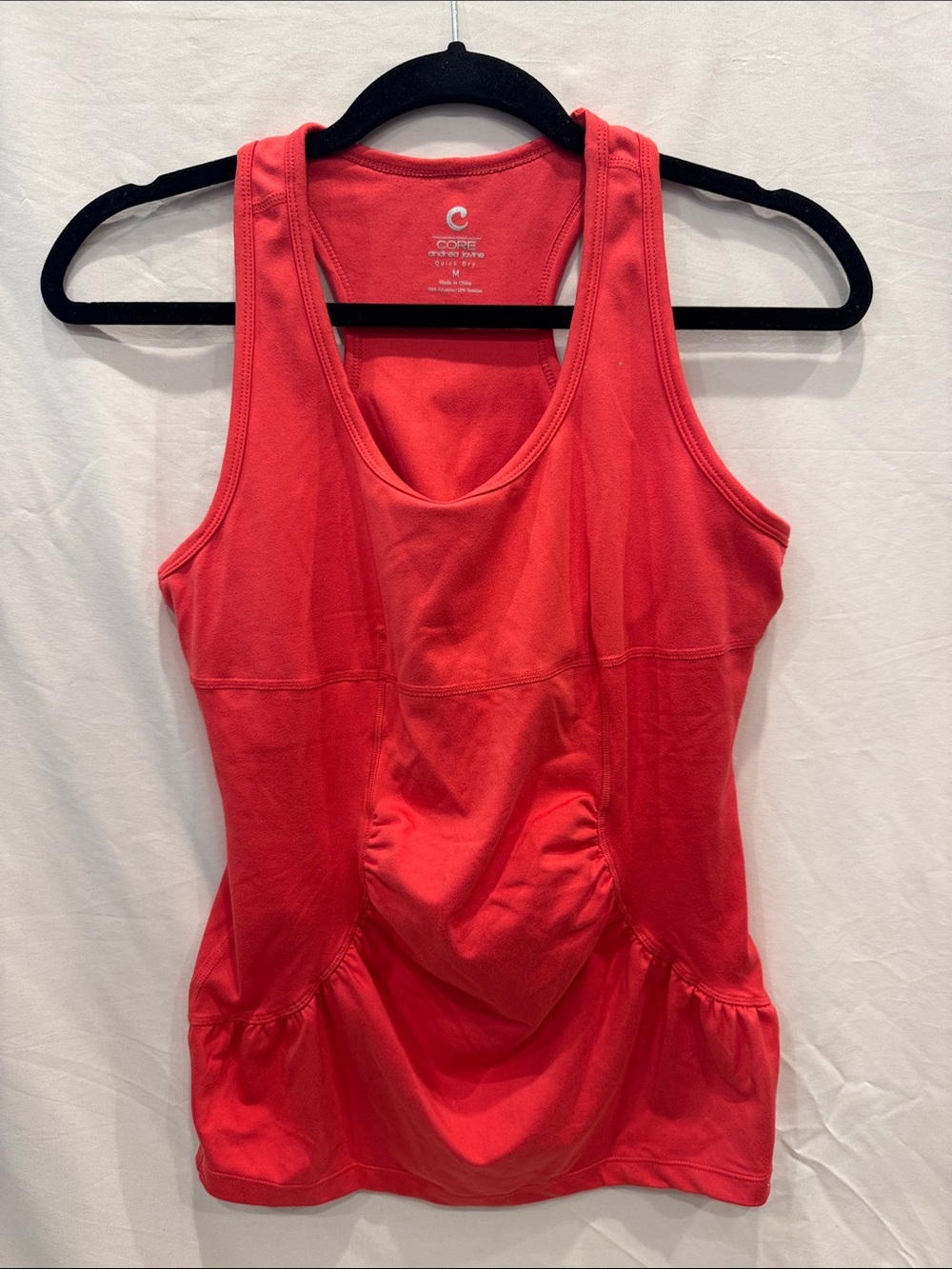 Andrea Jovine Coral-Red Athletic Tank Top M